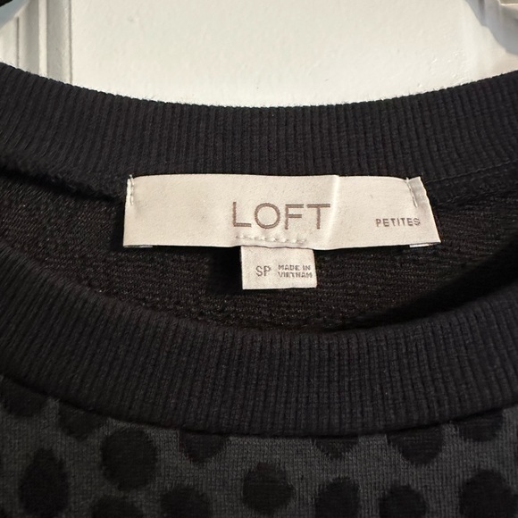 Grey and Black Polka Dot Sweater Dress NWOT - Picture 2 of 4